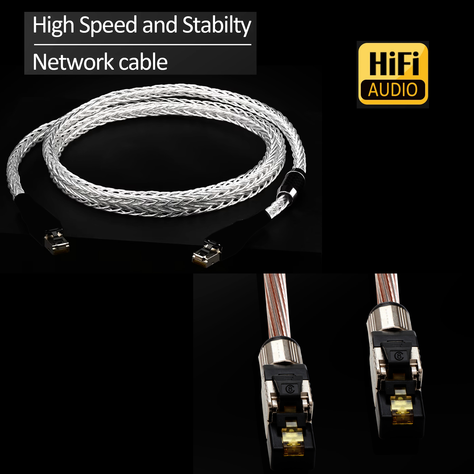 Cat8 Ethernet Cable OCC Silver - огляд і ціна Home Cinema Tv