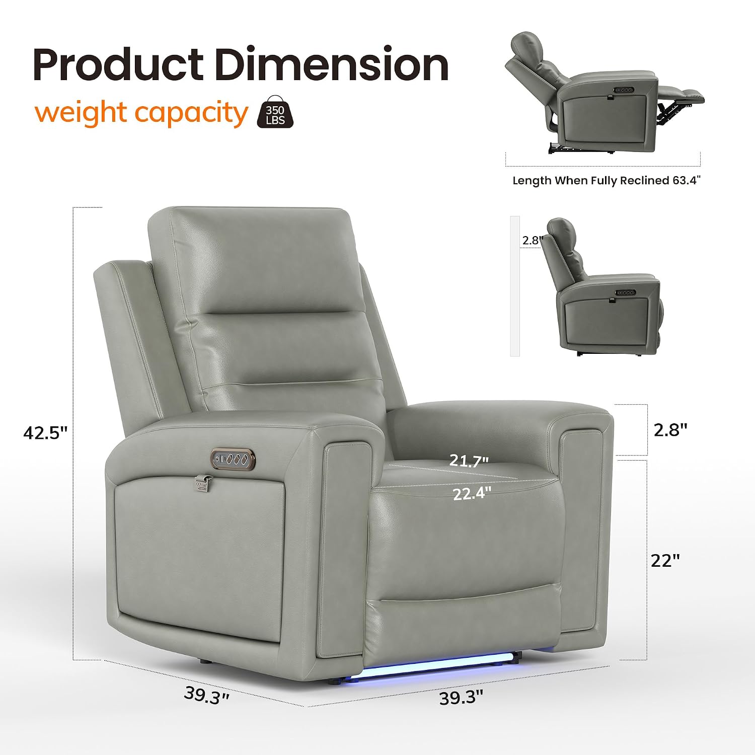 Triple Motors Power Recliner C - огляд і ціна Home Cinema Chairs